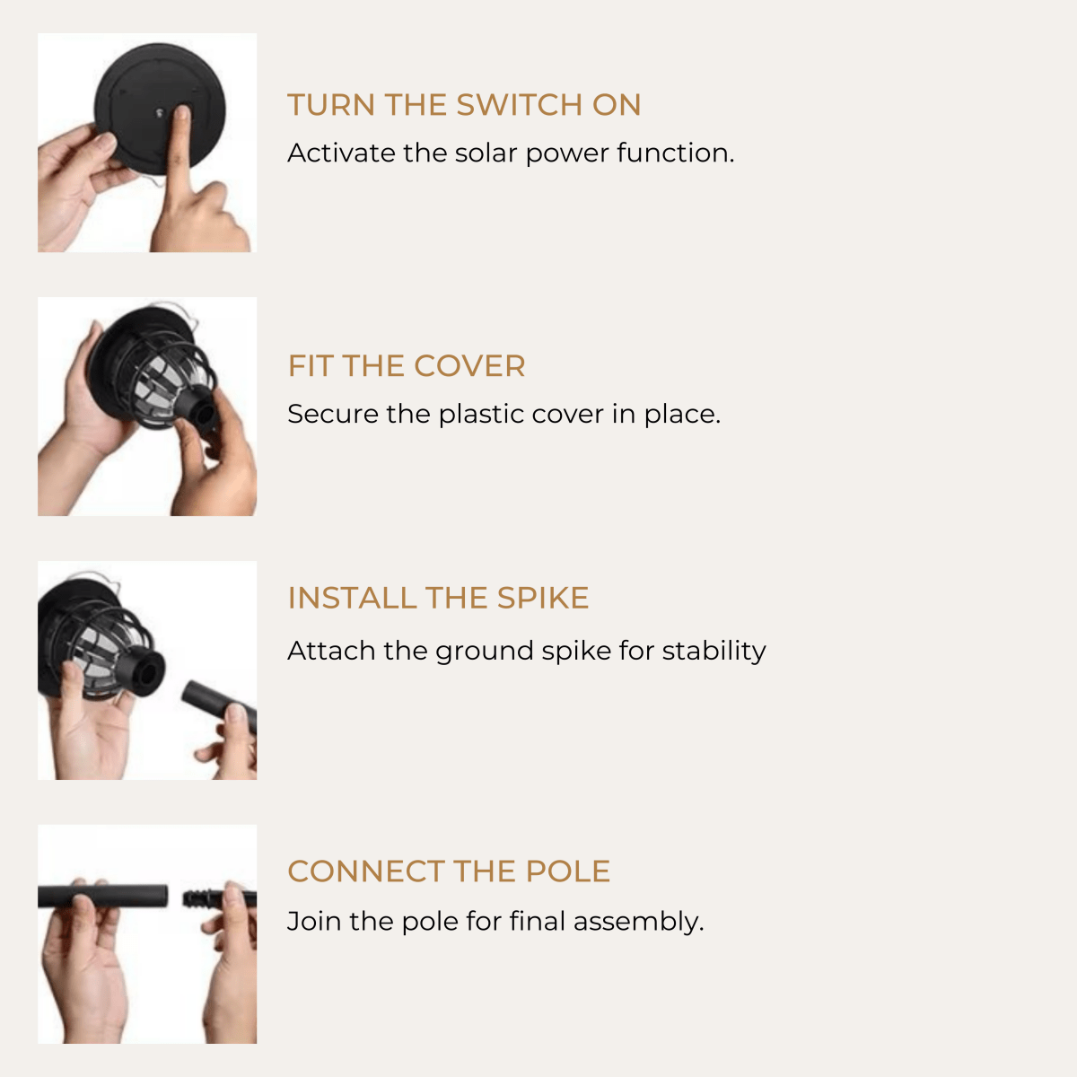 SOLARSPIKE – 2er-Pack Solarbetriebene Wegbeleuchtung für den Außenbereich im Garten