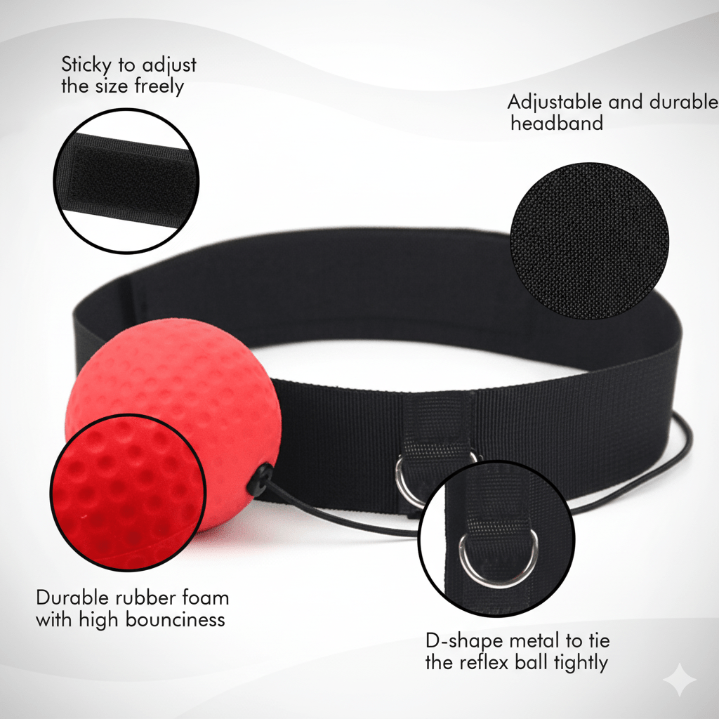 SpeedStrike – Pelota de reflejos para boxeo para entrenamiento de velocidad, concentración y reflejos