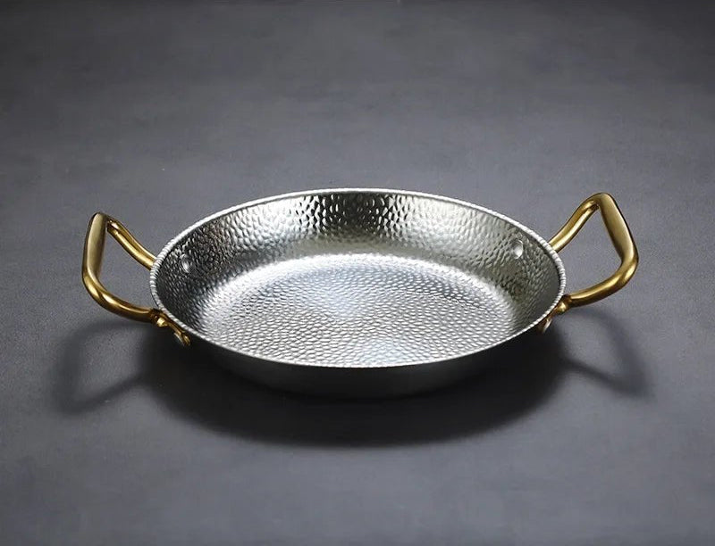 CHEFSTEEL – Pentola in Acciaio Inossidabile Martellato per Salse, Padelle e Cucina Versatile