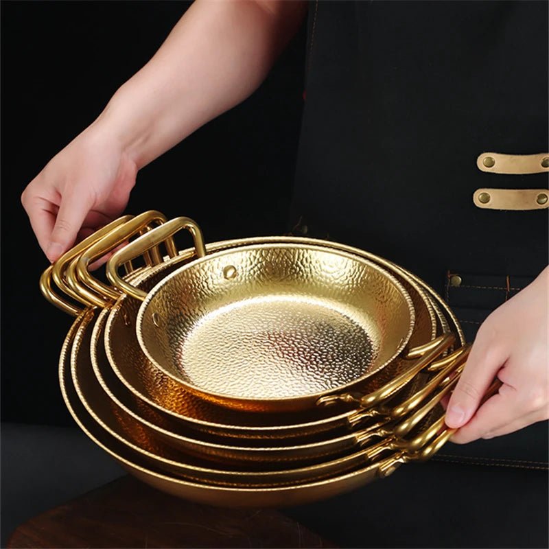 CHEFSTEEL – Pentola in Acciaio Inossidabile Martellato per Salse, Padelle e Cucina Versatile