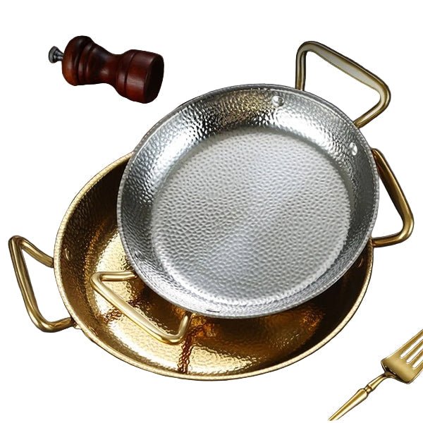 CHEFSTEEL – Pentola in Acciaio Inossidabile Martellato per Salse, Padelle e Cucina Versatile