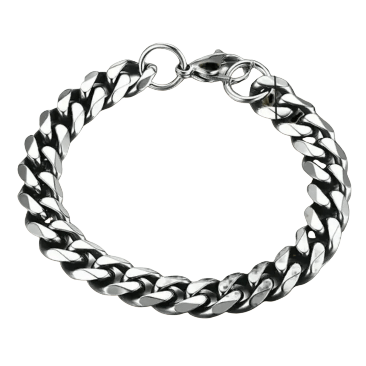 FORTIVIA – roestvrijstalen armband in panzerkettingdesign voor haar & hem