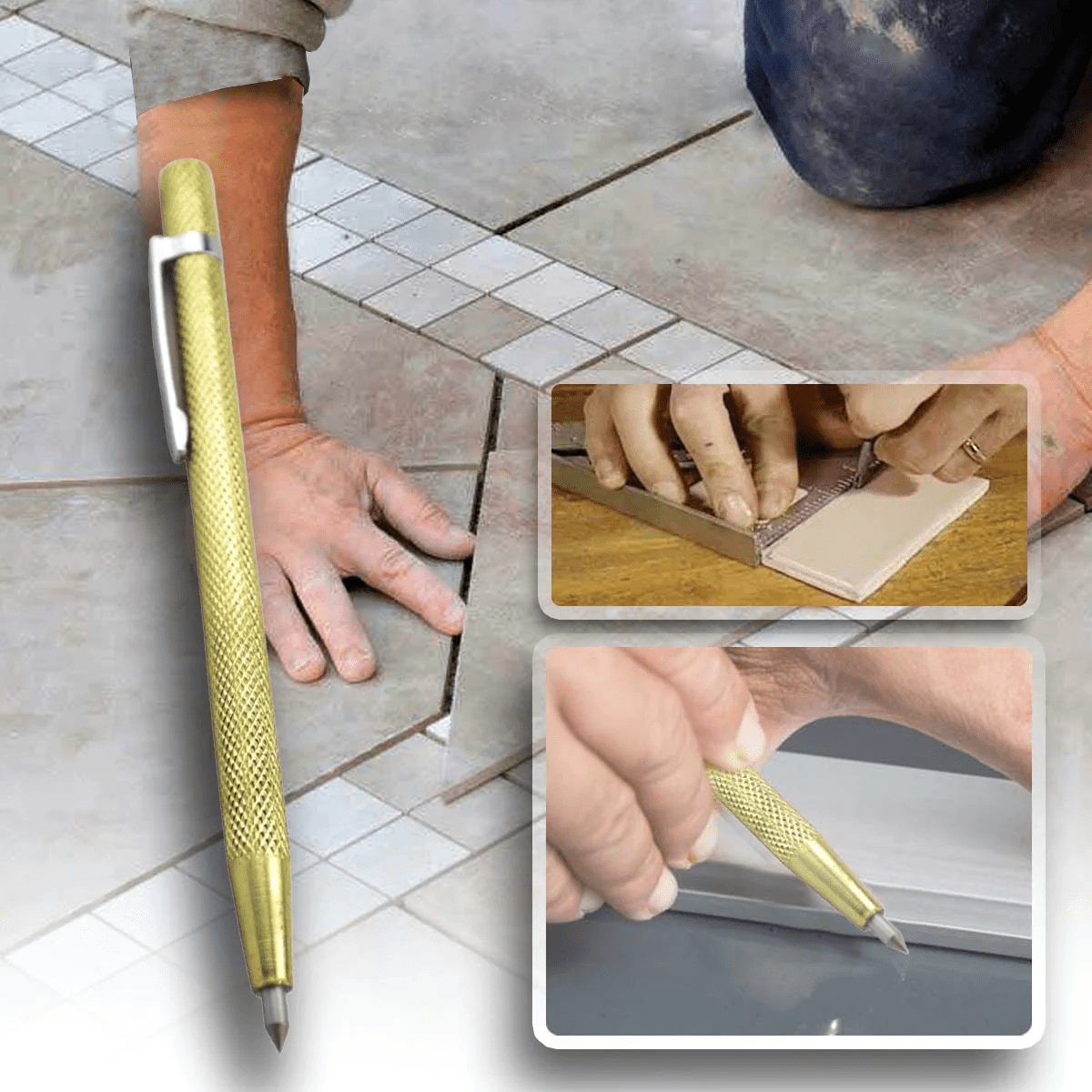 Ceramic Tile Cutter Pen Tool – Efficient and Easy Cutting, 2-Pack, Portable Design for Beginners and Professionals-2