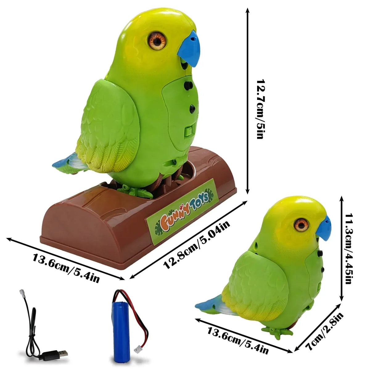 Talkybird – Papagaio interativo que repete tudo e proporciona diversão