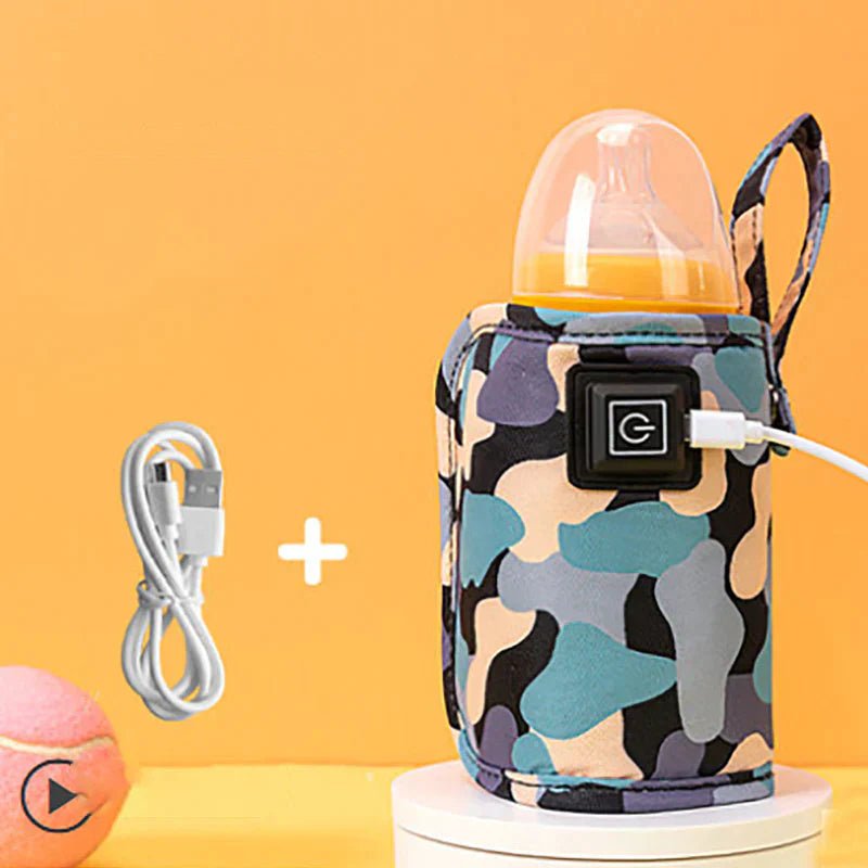 Warmgo USB-Flaschenwärmer - tragbarer Babyflaschenwärmer für die Heizung unterwegs