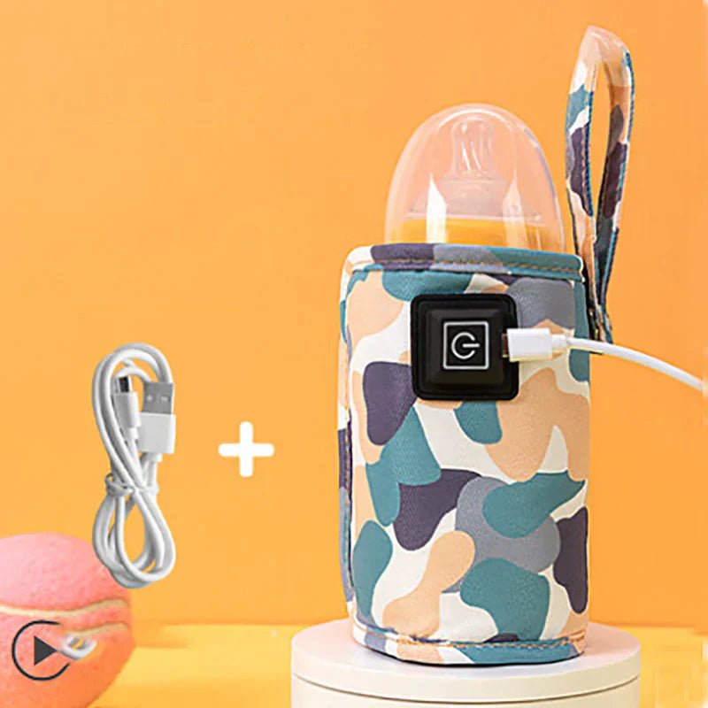 Warmgo USB-Flaschenwärmer - tragbarer Babyflaschenwärmer für die Heizung unterwegs