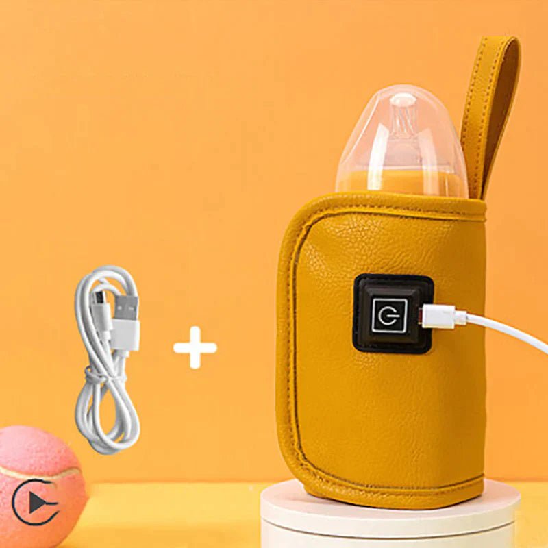 Warmgo USB-Flaschenwärmer - tragbarer Babyflaschenwärmer für die Heizung unterwegs