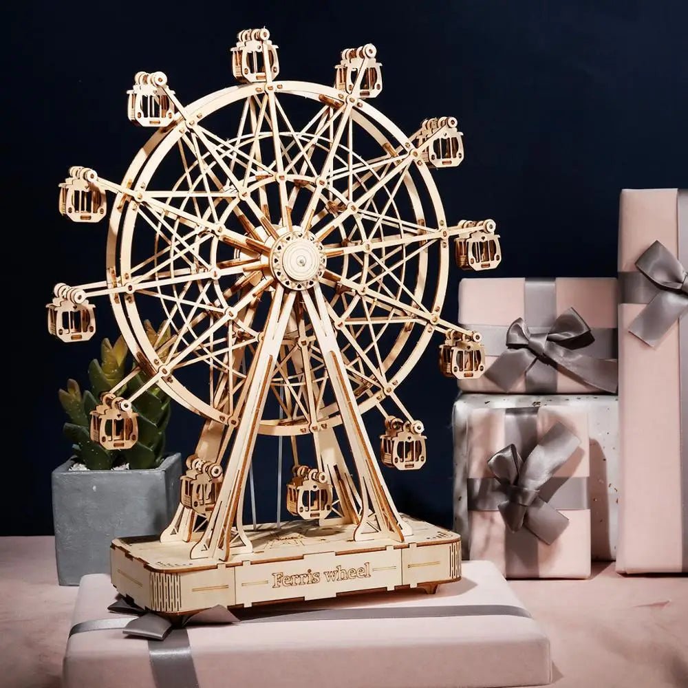 WheelCraft - 3D-Riesenrad-Bausatz aus Holz für Kinder und Erwachsene