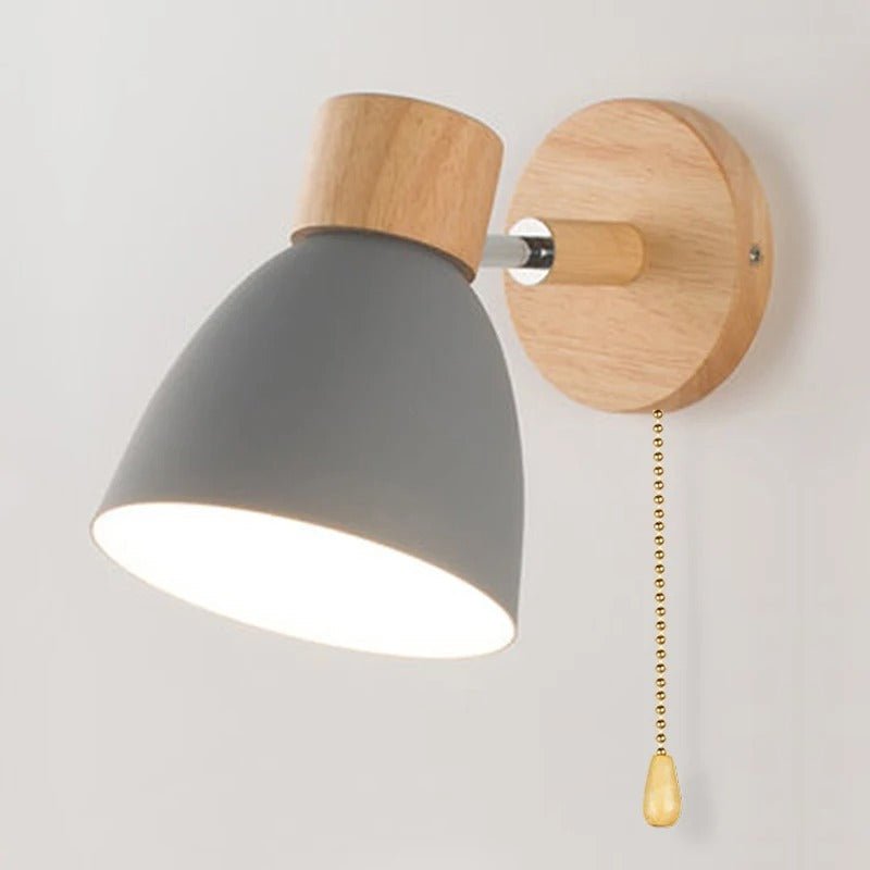 Yadiel Wall Light - modern wooden wall lamp in the Nordic style 4