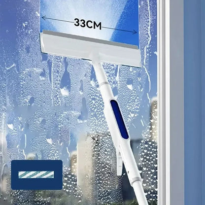 CleanView 3-in-1 Fensterwischer - integriertes Spray, Mikrofaserreinigung und streifenfreier Glanz