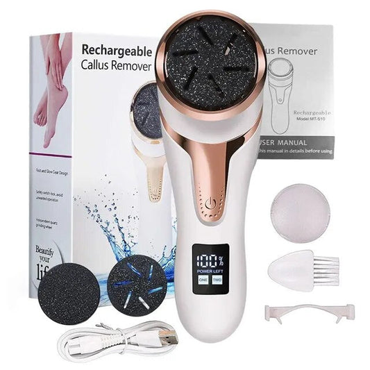  Rechargeable callus remover for soft feet - effective foot care, portable & ergonomic-1