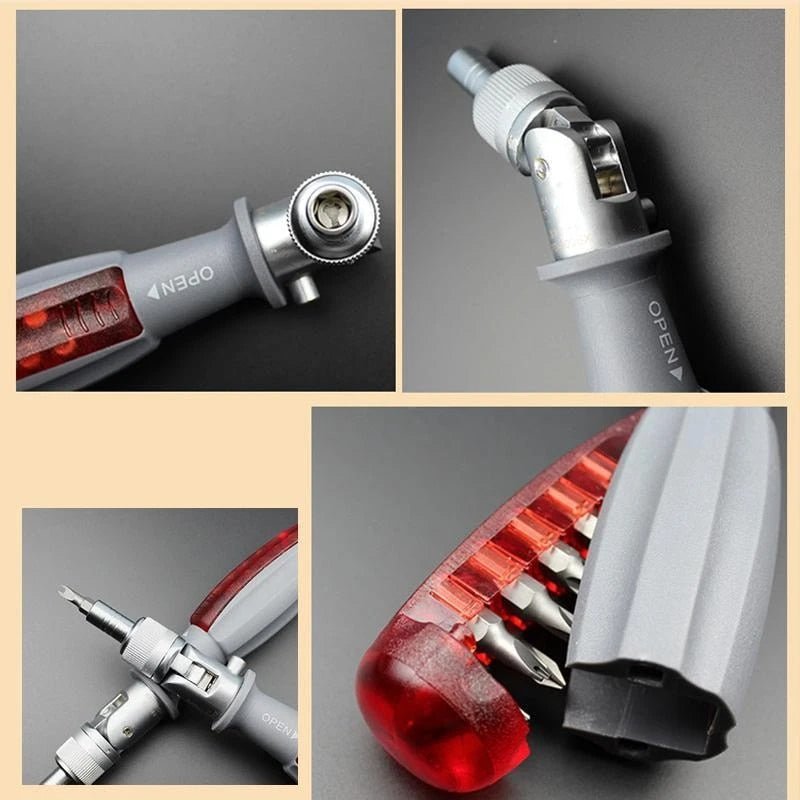 10-in-1 Versatile Screwdriver with Rotating Head and Ergonomic Grip – Durable Nickel-Chrome Alloyed Steel Tool-5