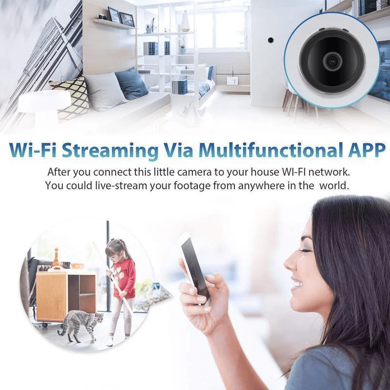 Minicam 1080p-compact security camera with night vision & app control 4