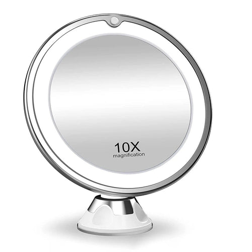 10x Magnifying LED Makeup Mirror - Adjustable Lighting for Precise Beauty Application