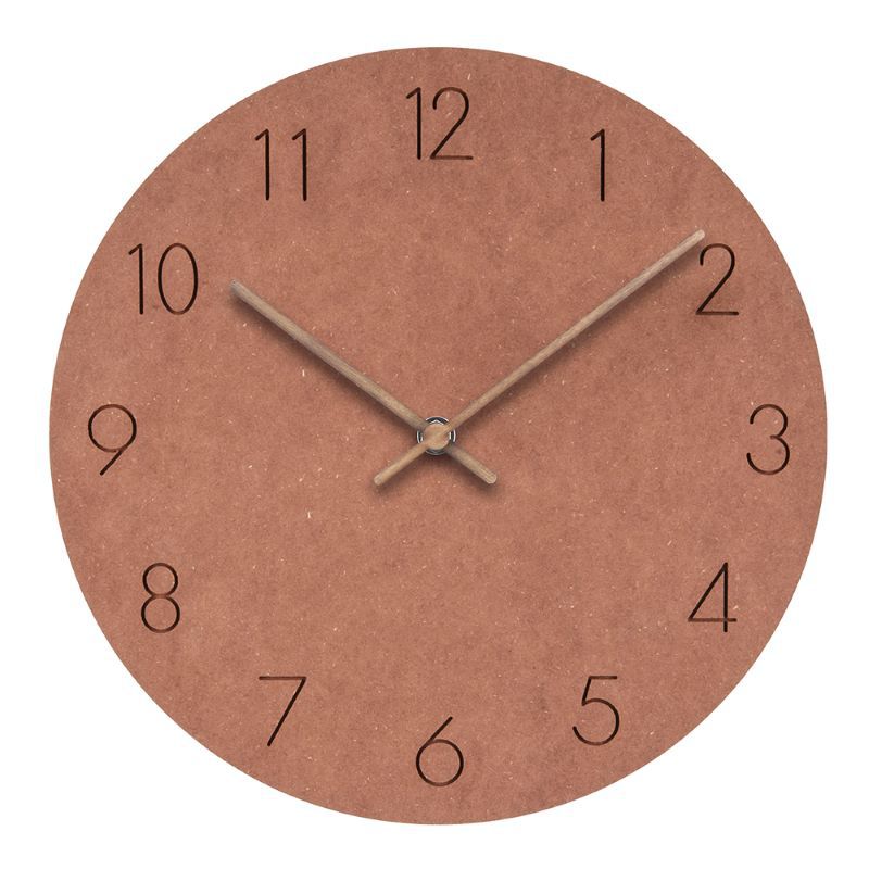 Orologio da parete NordWhisper - Minimalismo nordico silenzioso per interni eleganti e tranquilli