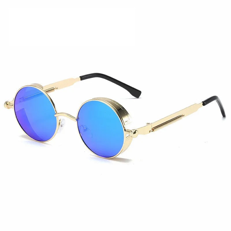  Vintage round sunglasses with UV400 protection for men and women - stylish frame-6