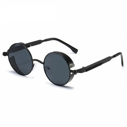  Vintage round sunglasses with UV400 protection for men and women - stylish frame-1