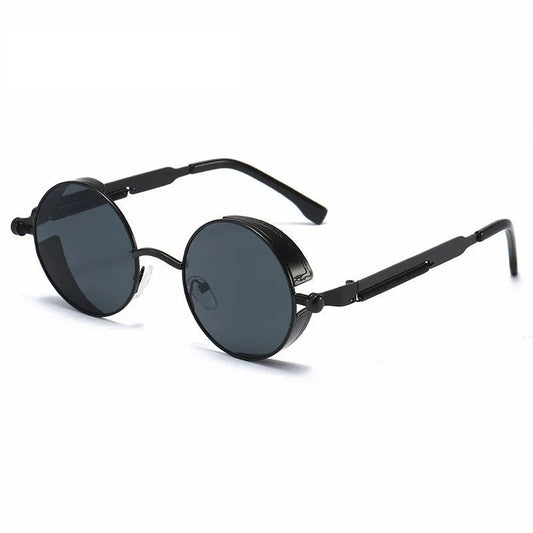  Vintage round sunglasses with UV400 protection for men and women - stylish frame-1