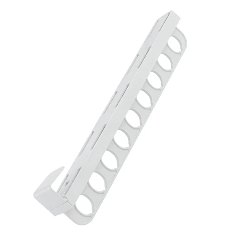 SmartGlide Pull-Out Rack - Organisateur de placard pour pantalons, écharpes, cravates - Système de glissement facile - Design élégant et moderne