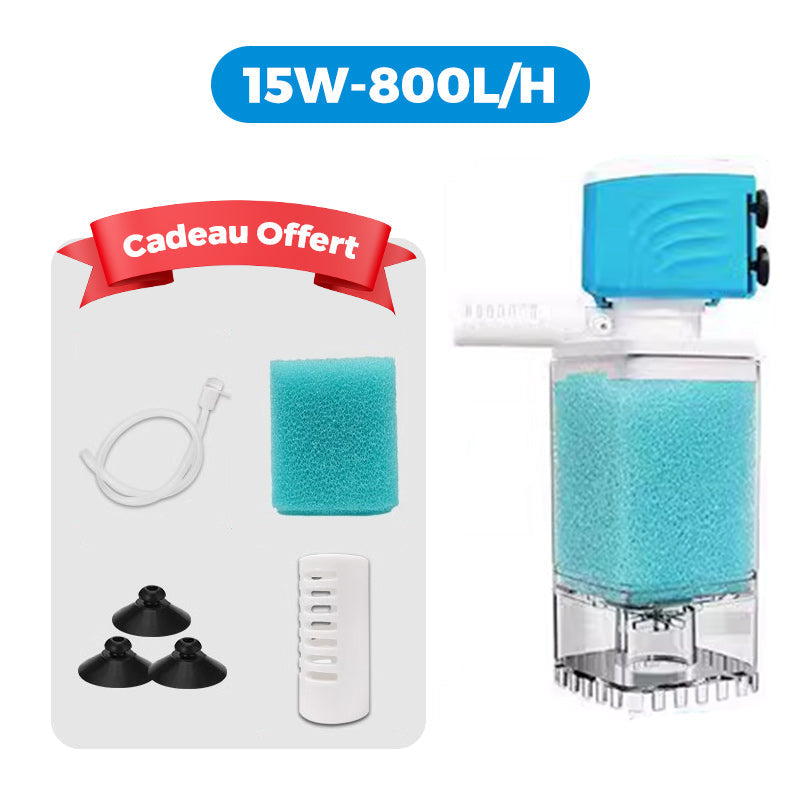 AquaFlow 5 en 1 – Agua cristalina y limpieza automática para el acuario