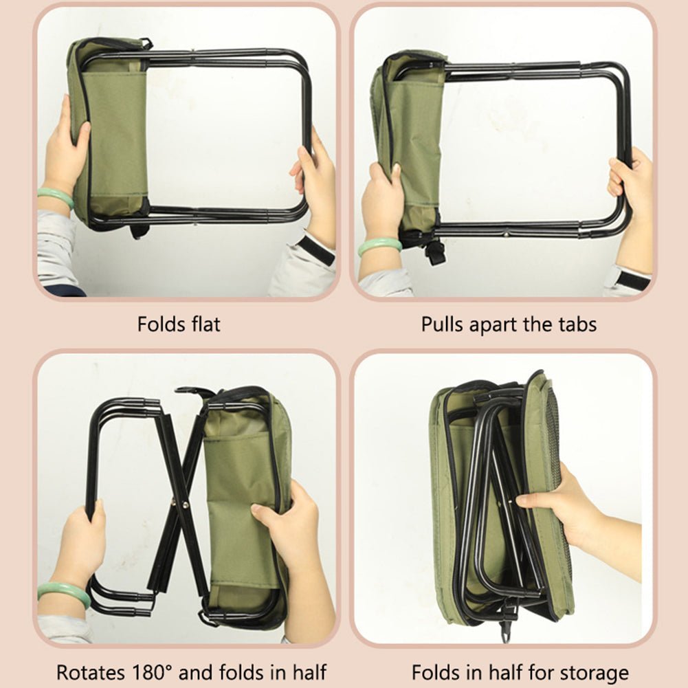 2-in-1 Chair Bag – Ultralight Foldable Backpack & Seat for Hiking, Camping, Fishing 2-in-1 Chair Bag – Ultralight Foldable Backpack & Seat for Hiking, Camping, Fishing