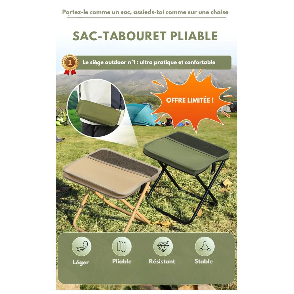 2-in-1 chair bag-waterproof folding chair & backpack for outdoor adventure 1