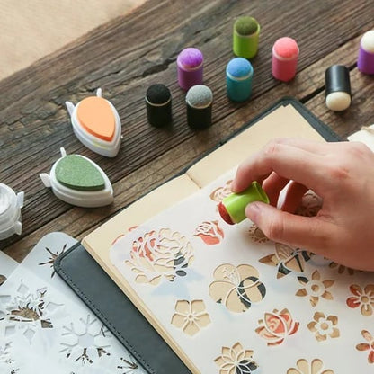 FINGER SPECIES - Kreatives Fingerfarben-Set mit Stempeln & Schablonen