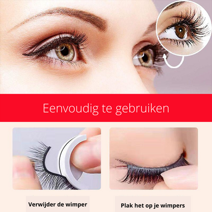  Self -ran -lesive eyelashes reusable - dramatic look, 7 styles, easy attachment-4