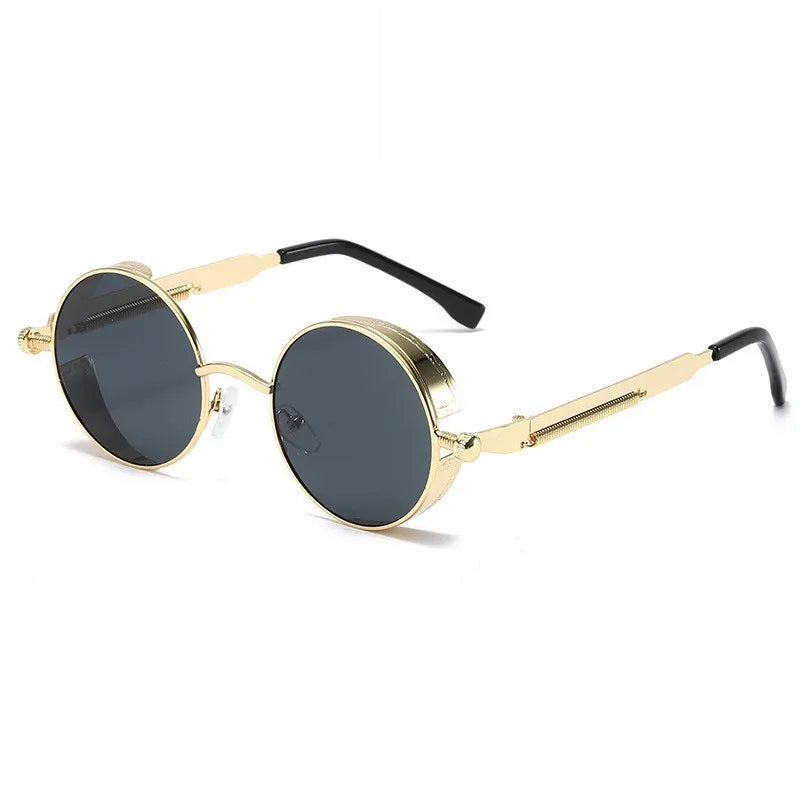  Vintage round sunglasses with UV400 protection for men and women - stylish frame-4