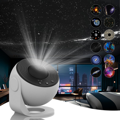 GalaxySky - HD sterrenhemelprojector met 13 schijven & timerfunctie