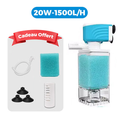 AquaFlow 5 en 1 – Agua cristalina y limpieza automática para el acuario