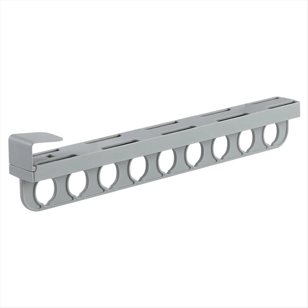 SmartGlide Pull-Out Rack - Organisateur de placard pour pantalons, écharpes, cravates - Système de glissement facile - Design élégant et moderne