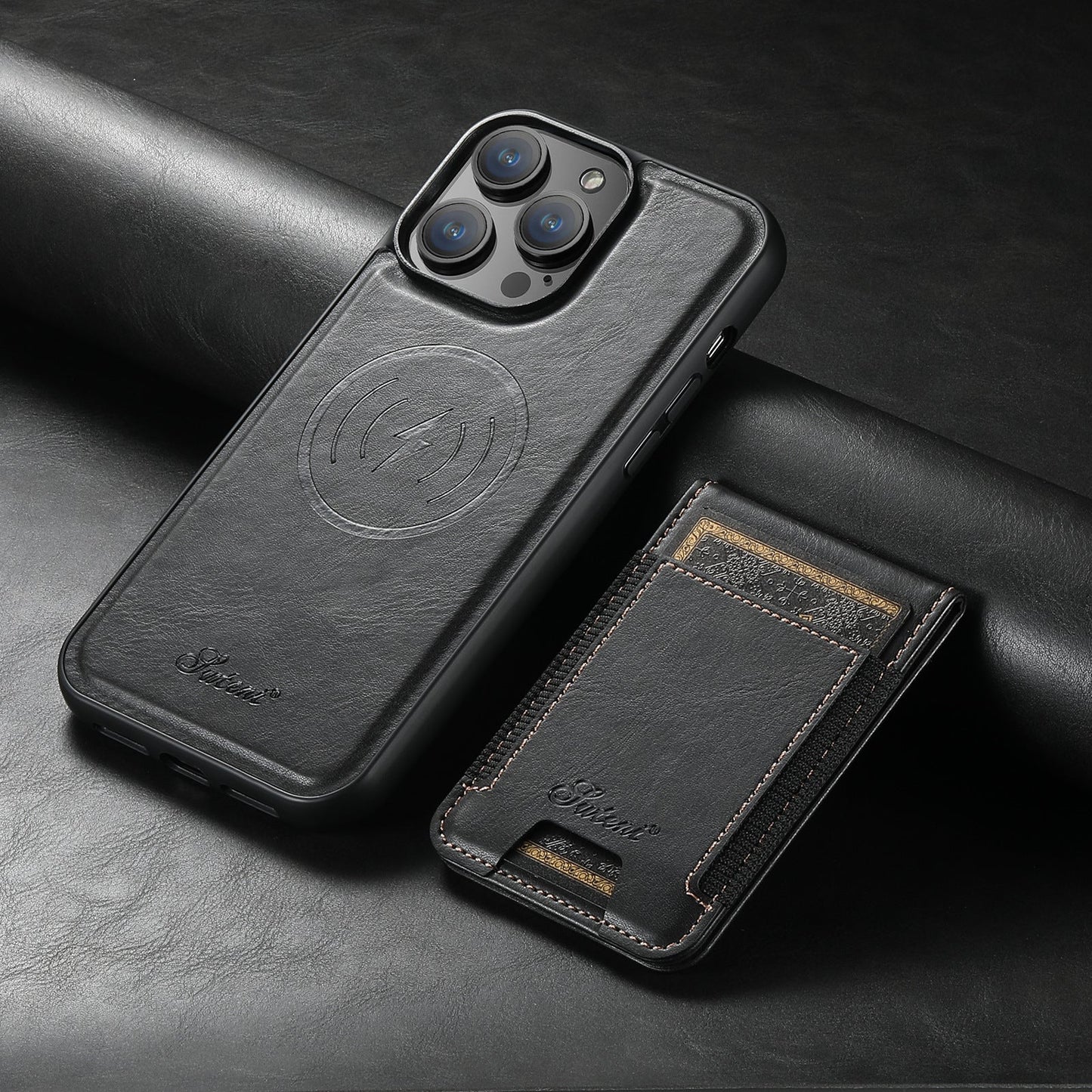 Custodia in pelle Magvibe - Protezione premium per smartphone con supporto per schede e MagSafe