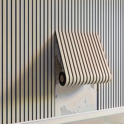3D Akupanel - Selbstklebende Wandpaneele mit Holz-Effekt