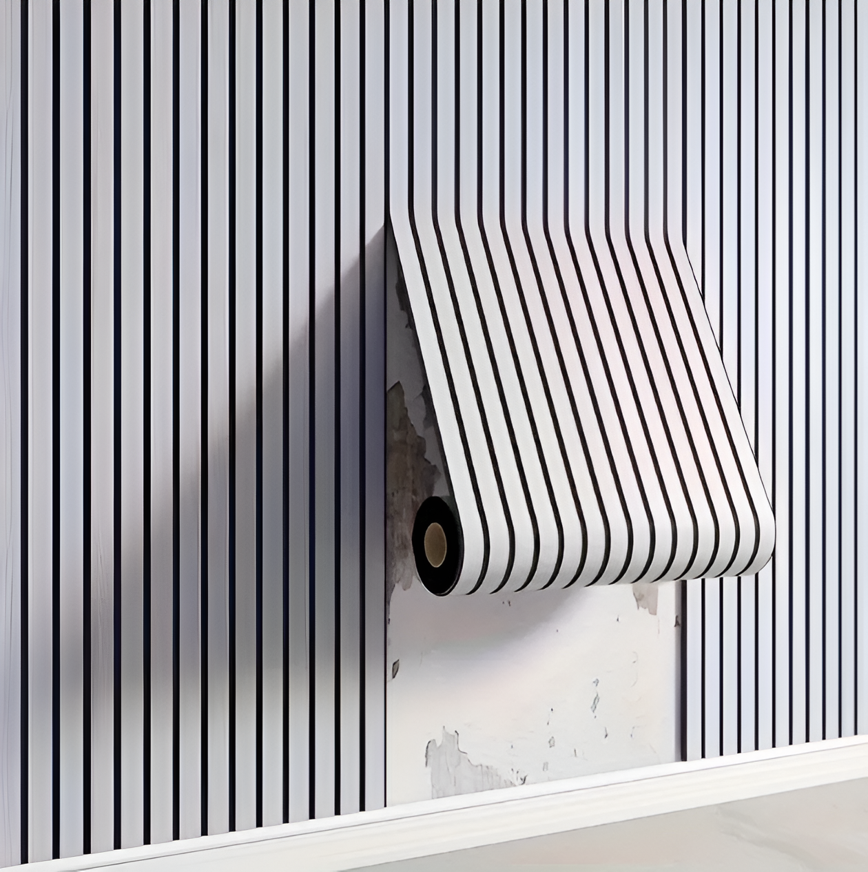 3D Akupanel - Selbstklebende Wandpaneele mit Holz-Effekt