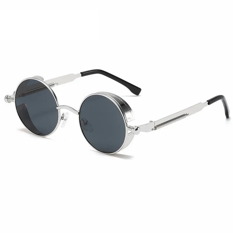  Vintage round sunglasses with UV400 protection for men and women - stylish frame-5