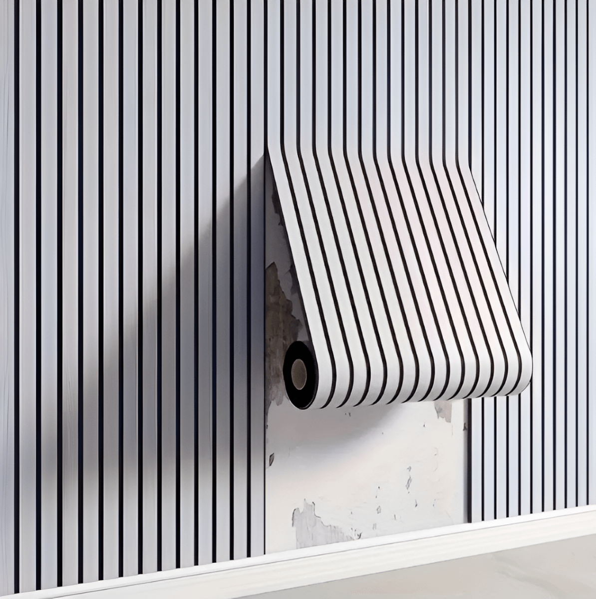 3D Akupanel - Panneaux muraux auto-adhésifs à effet bois
