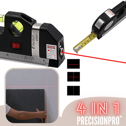 4-in-1 Laser Measuring Tool with Tape Measure, Ruler, and Spirit Level – Compact and Accurate Measurement Device-3