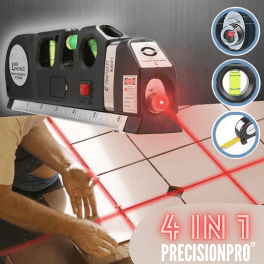 4-in-1 Laser Measuring Tool with Tape Measure, Ruler, and Spirit Level – Compact and Accurate Measurement Device-1