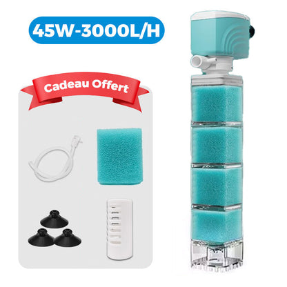 AquaFlow 5 en 1 – Agua cristalina y limpieza automática para el acuario