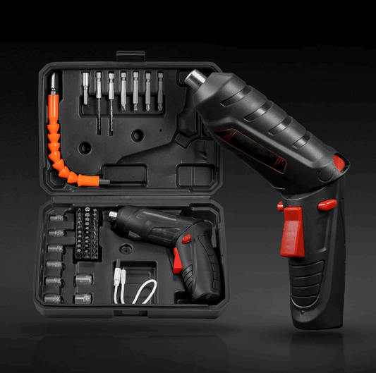48-in-1 Compact Battery Screw Drill Set with Flexible Extension and Lightweight Design for DIY Projects-1