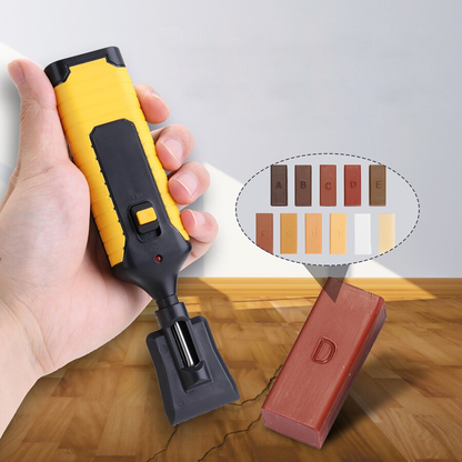 Wooden Floor Repair Kit with Meltable Wax and Heat Pen – 11 Color Options for Seamless Restoration and Easy Use-3