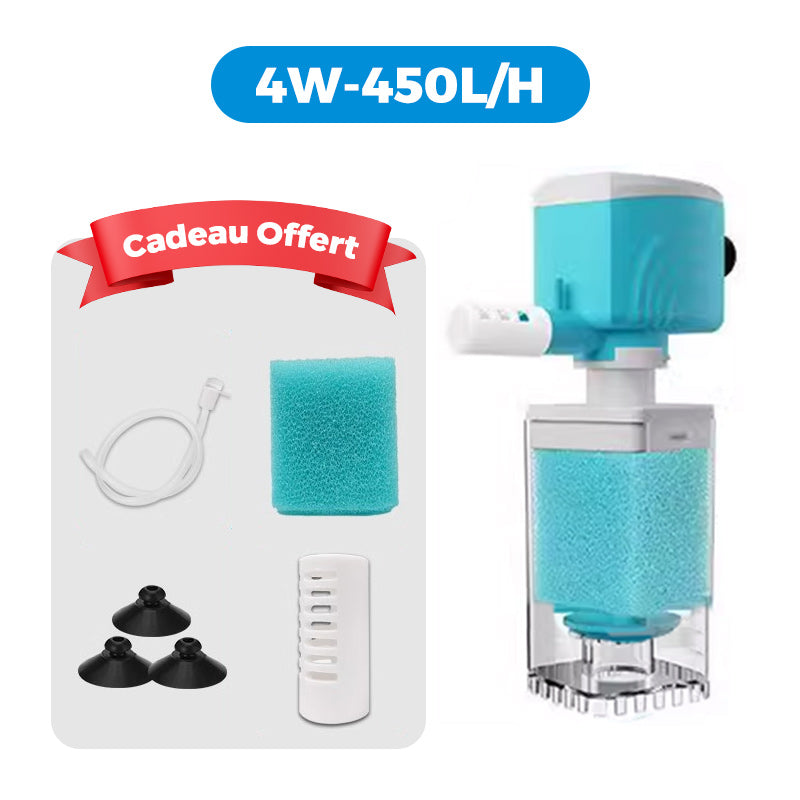 AquaFlow 5 en 1 – Agua cristalina y limpieza automática para el acuario