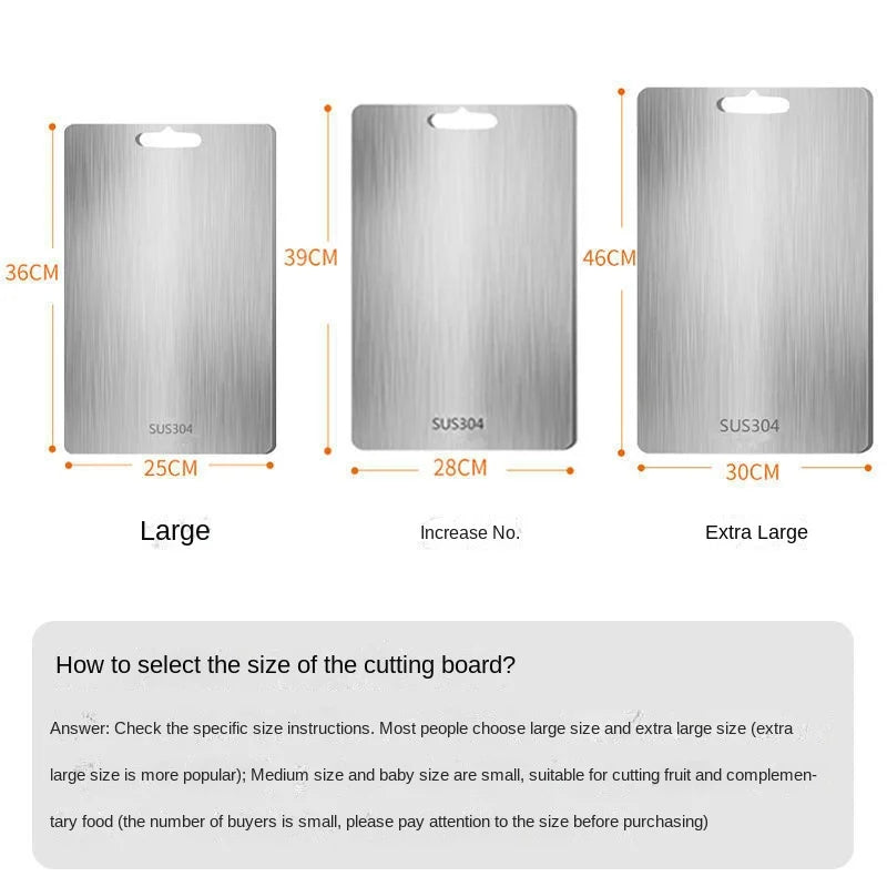  Titanclean stainless steel cutting board - antibacterial & scratch -resistant for your kitchen-5