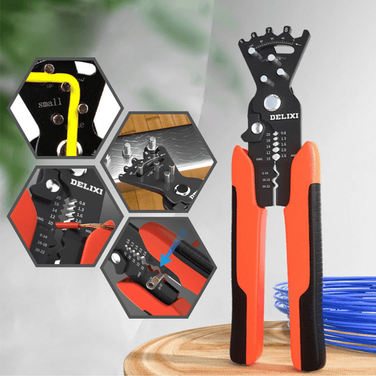 5-in-1 Multifunctional Tool for Electrical Work – Wire Stripper, Cutter, Crimper, and Bender in Durable Chromium Vanadium Steel-1