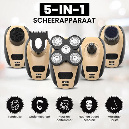  5-in-1 razor men-ergonomic razor with razor blades for smooth shave-1
