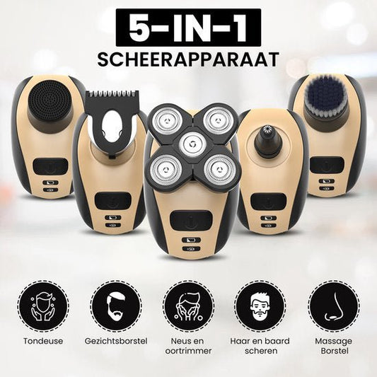  5-in-1 razor men-ergonomic razor with razor blades for smooth shave-1