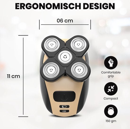  5-in-1 razor men-ergonomic razor with razor blades for smooth shave-5