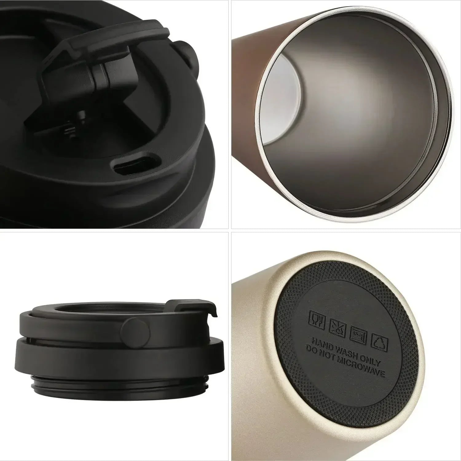  Thermasip - isolated stainless steel travel mugs for hot and cold drinks, 500 ml-6