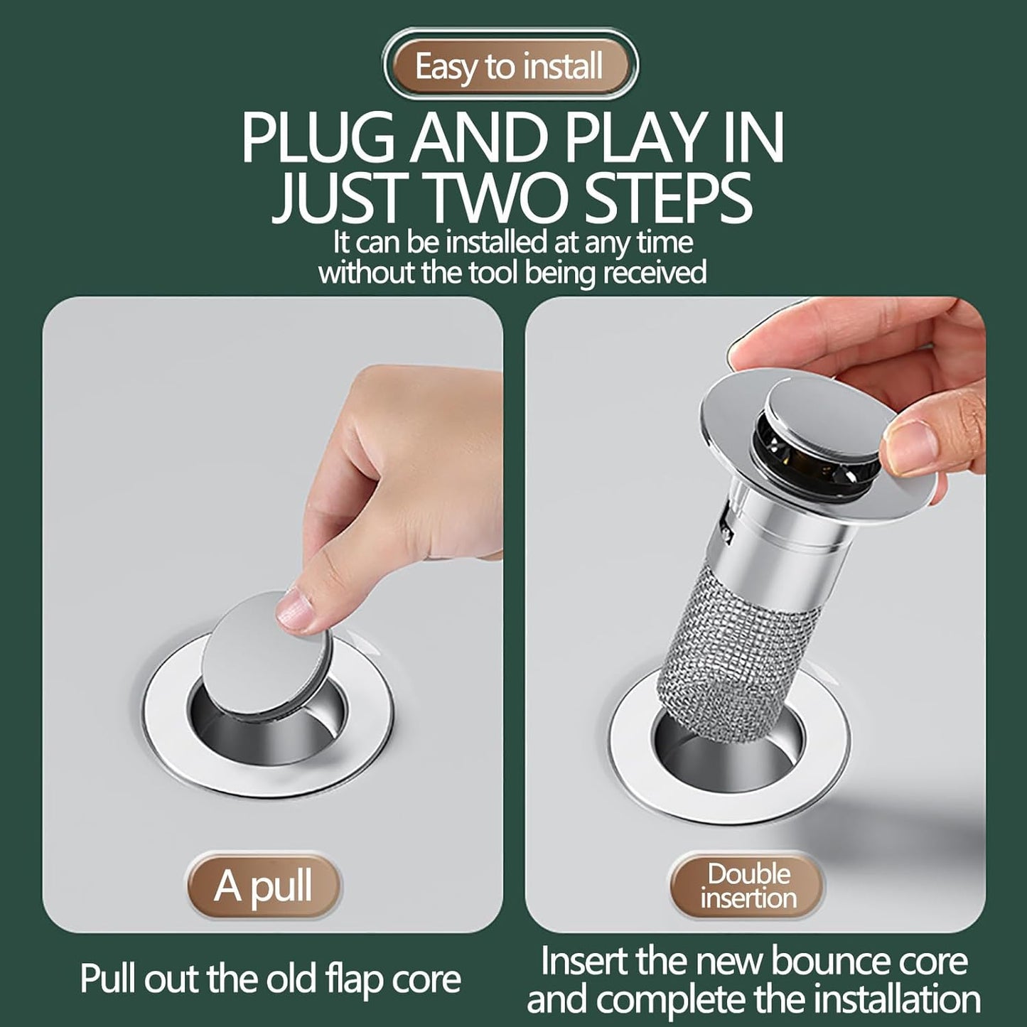 FilterPlug Drain Protector - Effektiver Schutz vor Verstopfungen und verlorenen Wertgegenständen im Waschbecken